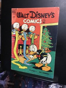 Walt Disney's Comics & Stories #124 (1951) Christmas  cover! Carl Barks ...
