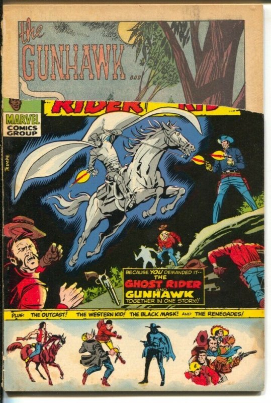 Western Gunfighters #4 1971-Marvel-Gunhawk-Black Rider-Stan Lee-Dick Ayers-P