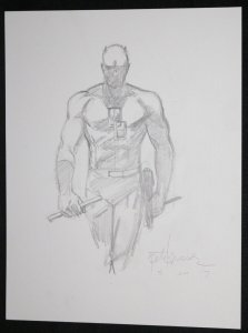 Daredevil Pencil Art - Signed art by Pete Krause