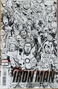 IRON MAN 2020 #1 (OF 6) ROCHE PARTY SKETCH VARIANT