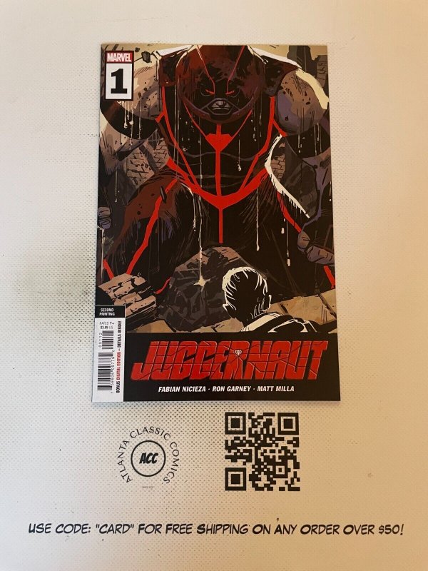 Juggernaut #1 NM 2nd Print Variant Cover Marvel Comic Book Wolverine XMen 1 SM17