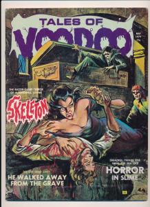 Eerie Public. Tales of VOODOO May 1974, Skeleton, Horror in Slime G/VG (HX939) 