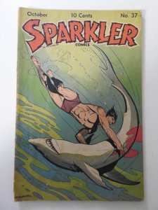 Sparkler Comics #37 (1944) GD+ Condition Cover detached