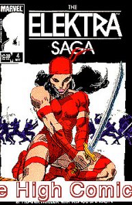 ELEKTRA SAGA (1984 Series) #4 Very Good Comics Book