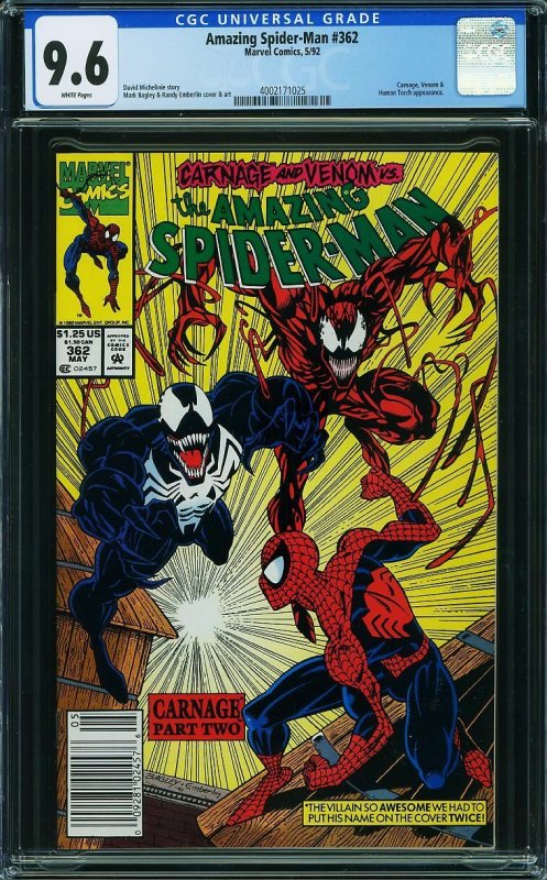 AMAZING SPIDER-MAN (1991-1992) CGC SET