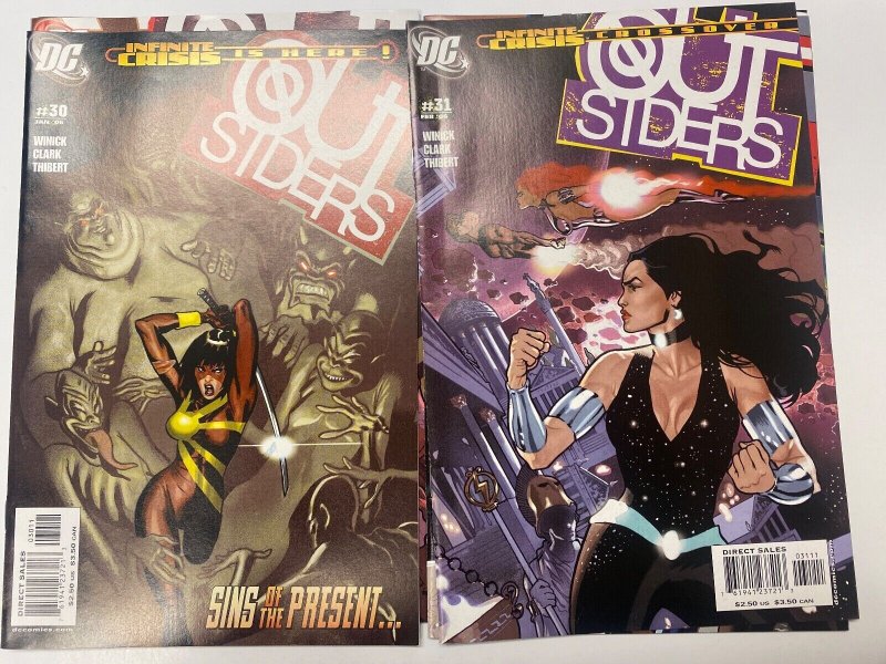 6 Outsiders DC COMICS #26 27 28 29 30 31 74 KM4