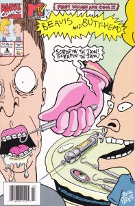 Beavis And Butt-Head #1 (Newsstand) FN ; Marvel | 1st Print Silver Ink
