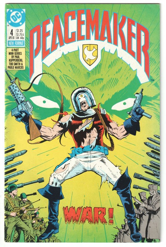 Peacemaker #1, 2, 3, 4 (1988) Complete set/ high grade,  John Cena TV show