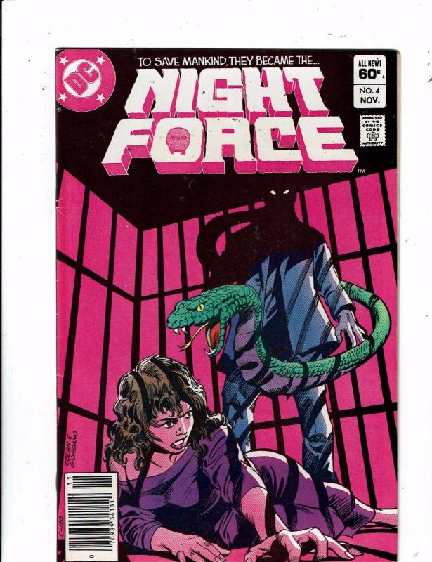 Lot of 7 Night Force DC Comic Books #1 2 3 4 5 6 7 WT18