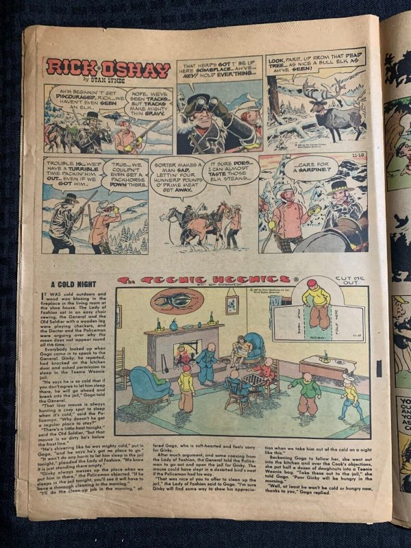 1967 Nov 19 SUNDAY NEWS 20pg Color Comic Section VG 4.0 Dick Tracy