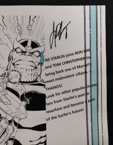 Marvel 1989 Promo Poster - Silver Surfer #34 & Fantastic Four #337 SIGNED 2x