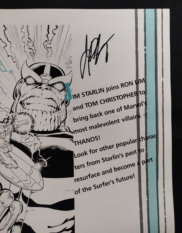Marvel 1989 Promo Poster - Silver Surfer #34 & Fantastic Four #337 SIGNED 2x