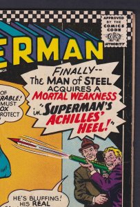 Superman #185 5.5 FN- DC Comic - Apr 1966