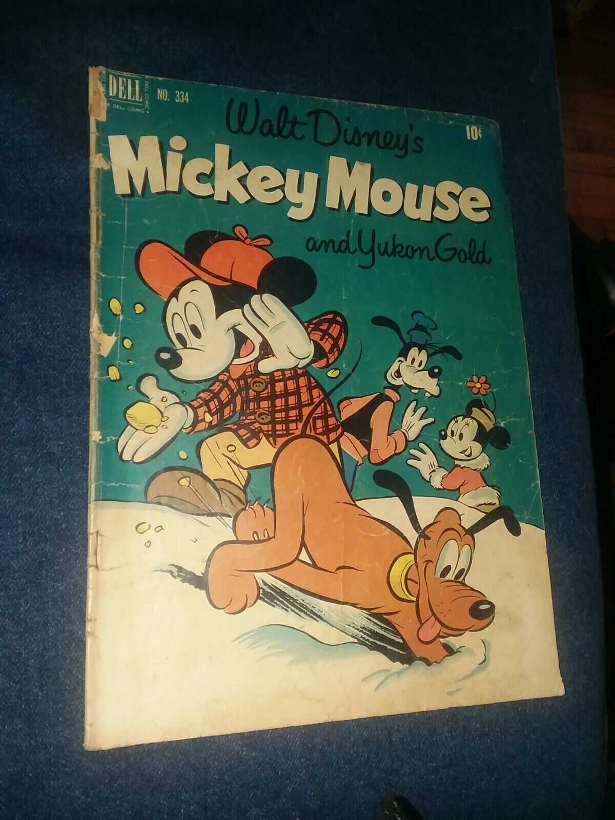 Walt Disney's Mickey Mouse Four Color comics #334 dell 1951 golden age ...