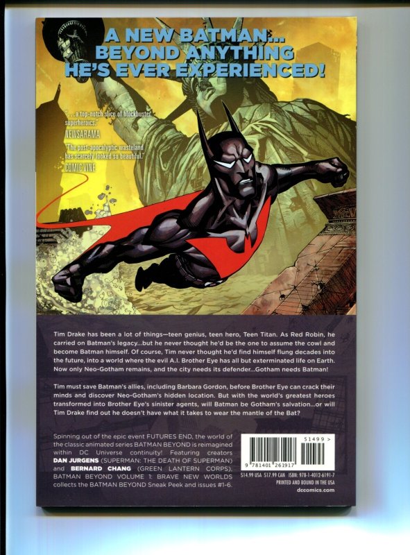 Batman Beyond Vol. 1 : Brave New Worlds - TPB / 1st Print (9.0/9.2) 2016