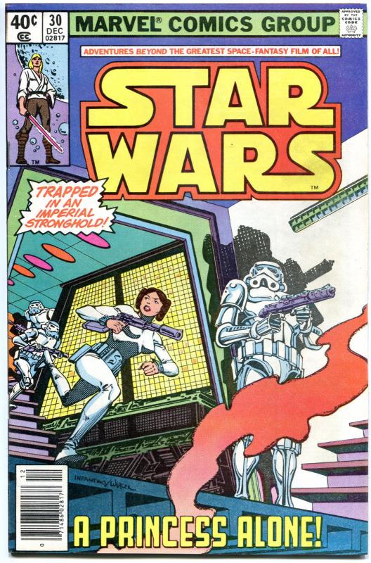 STAR WARS #30, VF/NM, Luke Skywalker, Darth Vader, 1977, more SW in store