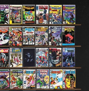 Huge Lot 150+ Comics with Iron Man, Marvel Tales, Marvel Age, Kickers & More!