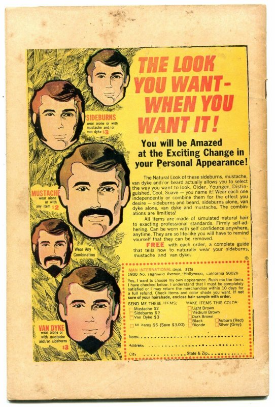 THE PHANTOM #31 1969-CHARLTON COMICS-HELICOPTER-APARO FN