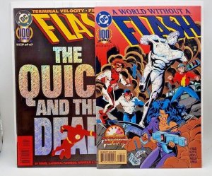 Flash #100 Quick and Dead (1995) Foil & Standard covers, Two for 1 price, NM+