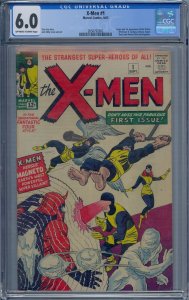 X-MEN #1 CGC 6.0 1ST X-MEN MAGNETO PROFESSOR X 1963