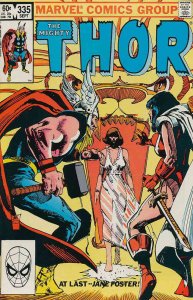 Thor #335 VF ; Marvel | Bill Sienkiewicz