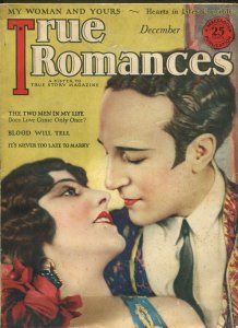 TRUE ROMANCES  12/1926-MYSTERY-ADVENTURE PULP-VIOLENCE-SCANDAL-vg