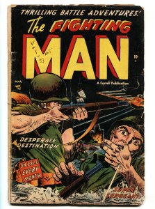 Fighting Man #5 AMERICAN SOLDIER SHOT ON COVER! Golden-Age comic