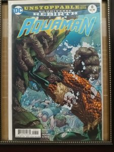 Aquaman #8 December 2016 DC Rebirth Dan Abnett Scot Eaton. Nw58