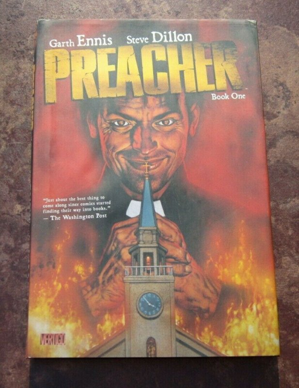 Preacher Book One 1 Hardcover NM- 9.2 High Grade 1st Print Vertigo Garth Ennis