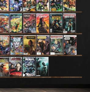 Huge Lot 150+ Comics with Justice League, Wolverine, Man Bat, Star Wars & More!