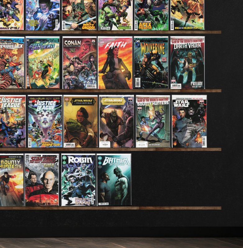 Huge Lot 150+ Comics with Justice League, Wolverine, Man Bat, Star Wars & More!