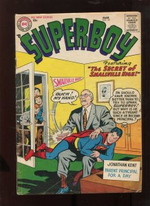 SUPERBOY #55 (4.5) THE SECRET OF SMALLVILLE HIGH!