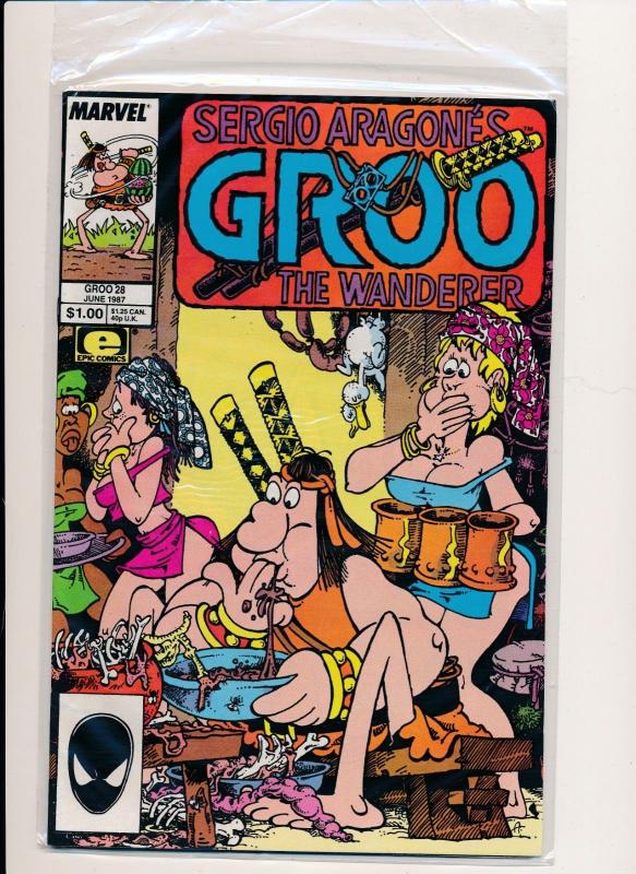 Marvel Comics Sergio Aragone's GROO THE WANDERER SET #17-35 F/VF (HX640)