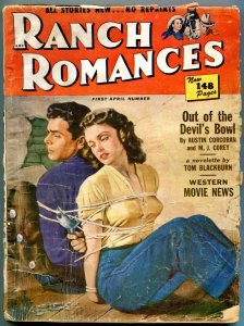 Ranch Romances Pulp April 1 1951- Kirk Douglas- Forrest Tucker G