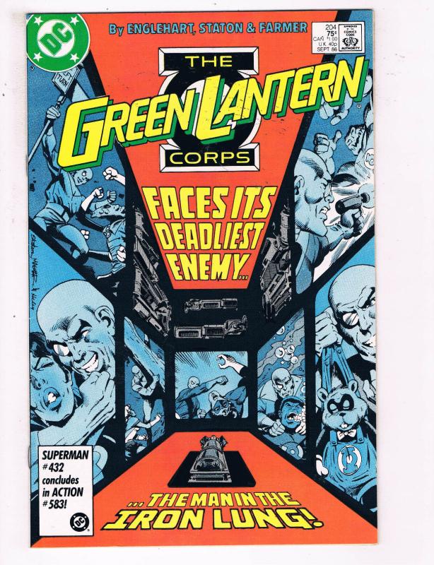 Green Lantern #204 VF DC Comics Modern Age Comic Book John Stewart DE21