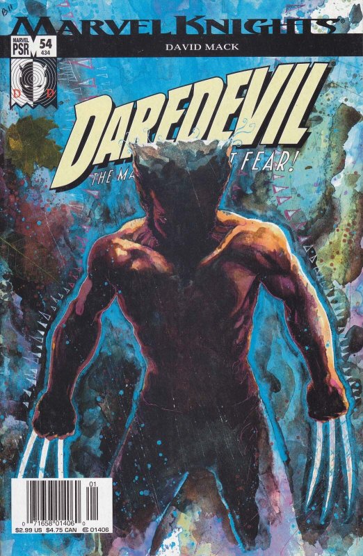 Daredevil (Vol. 2) #54 (Newsstand) VF/NM ; Marvel | 434 David Mack Echo Wolverin