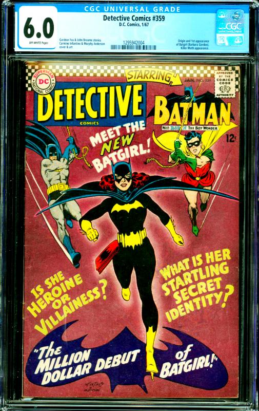 Detective Comics #359 CGC 6.0 Origin & 1st Batgirl