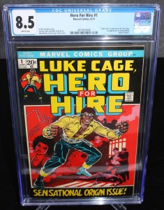 Hero For Hire #1 CGC (8.5) Origin & 1st Appearance of Luke Cage - 1972