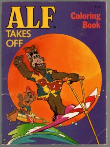 ALF Takes Off Coloring Book #  1988 - Checkerboard Press  -VG- - Comic Book
