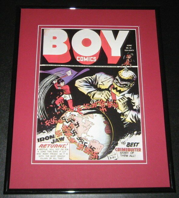 Boy Comics #10 Iron Jaw Framed Cover Photo Poster 11x14 Official Repro