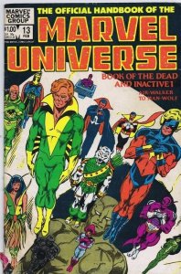 Official Handbook of the Marvel Universe #13 ORIGINAL Vintage 1984