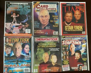 Star Trek Patrick Stewart Magazine + Book lot 9 diff