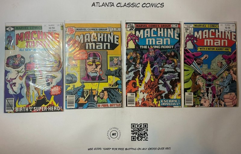 4 Comic Books Marvel Comics Machine Man #7 8 9 10 Alpha Flight 53 SM8