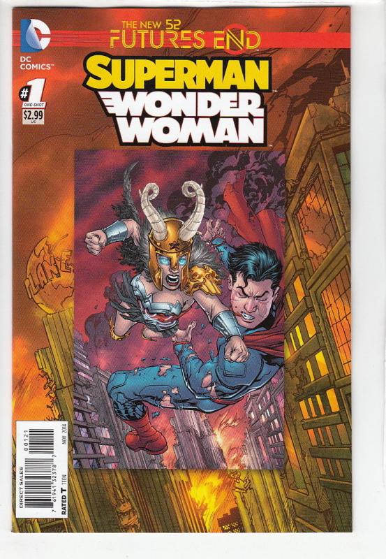 SUPERMAN WONDER WOMAN FUTURES END (2014 DC) #1 VARIANT STANDARD ED NM-