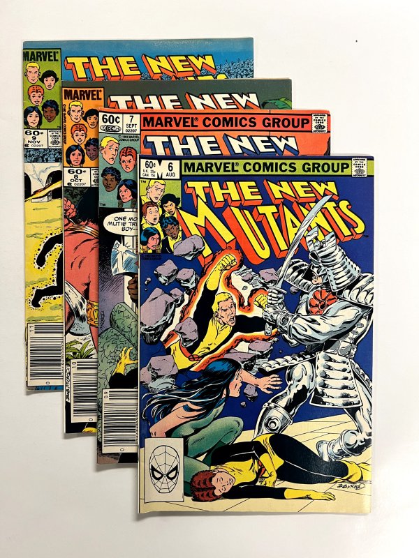 4 The New Mutants Comic Books #6 7 8 9 Defenders Hulk Avengers Spiderman 9 JS1