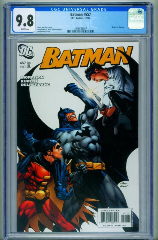 Batman #657 CGC 9.8 DAMIAN comic book DC 4346835007