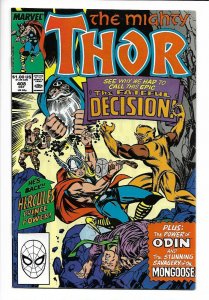 Thor #408 Marvel 1989 FN+ 6.5 Hercules, Mongoose appearance. Ron Frenz cover. 