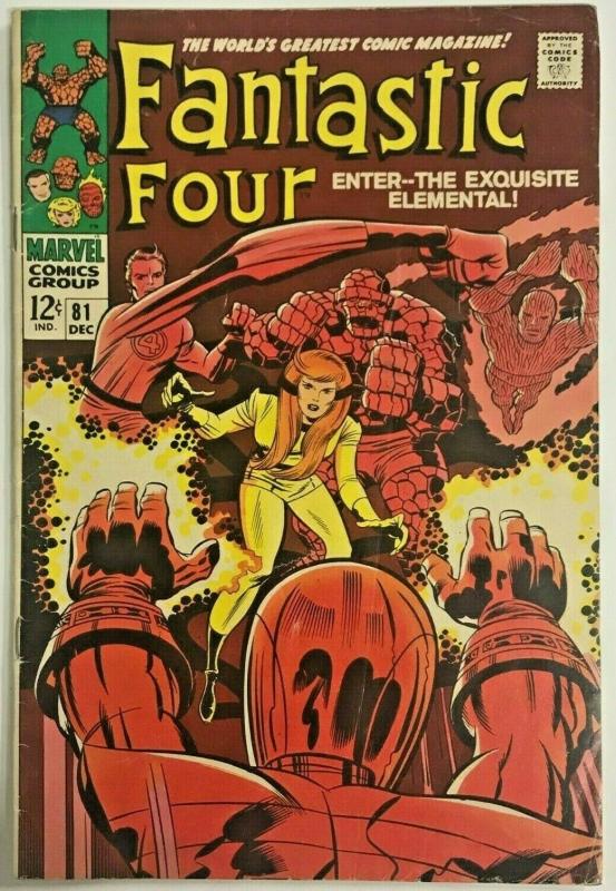 FANTASTIC FOUR#81 FN 1968 MARVEL SILVER AGE COMICS