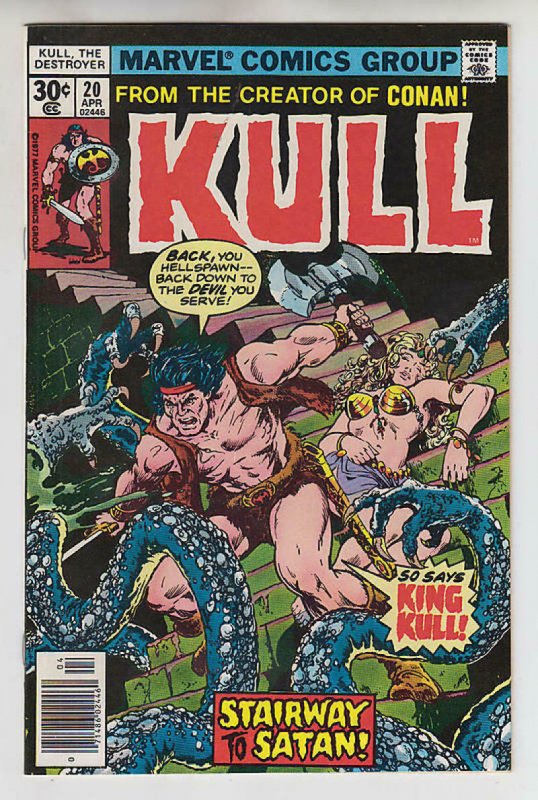 KULL the CONQUEROR #20, VF/NM, Robert E Howard, 1971 1977, King, Destroyer