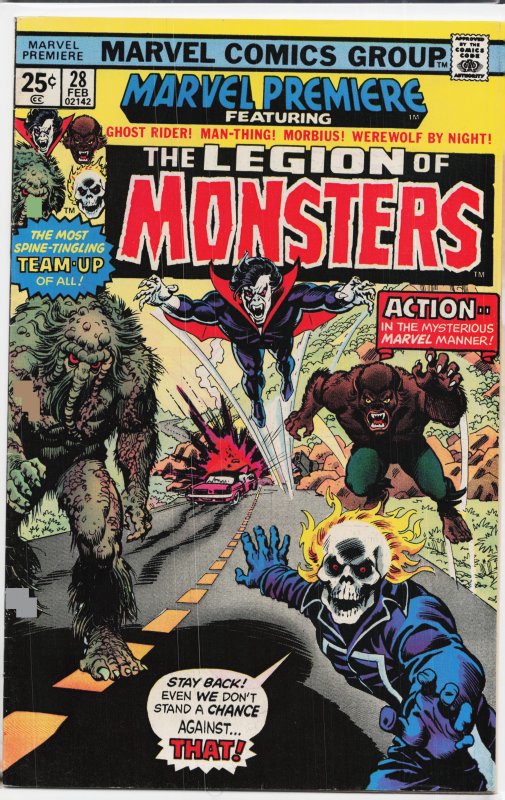 Marvel Premiere #28 (1976) The Legion of Monsters [Key Issue]